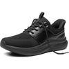 Bruno Marc Men’s Slip-on Casual Dress Sneakers(All Black)