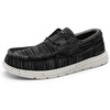 Bruno Marc Men’s Slip-on Loafers Casual Boat Shoes(Black/Grey)
