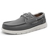 Bruno Marc Men’s Slip-on Loafers Casual Boat Shoes(Dark Grey)