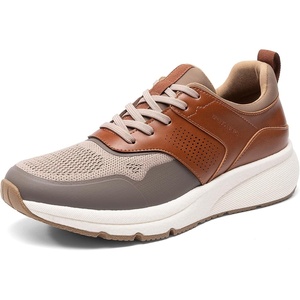 Bruno Marc Men’s Casual Fashion Sneakers(Brown/Beige)