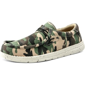Bruno Marc Men’s Casual Slip-on Loafers Shoes(Camo/Green)