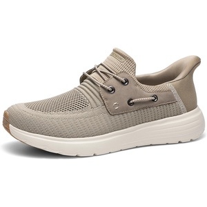 Bruno Marc Men’s Hands Free Slip-on Loafers Casual Breathable Sneaker(Khaki)