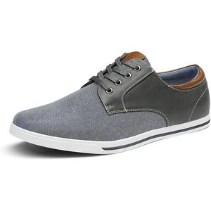 Bruno Marc Men’s Oxfords Sneakers Casual Dress Shoes(Grey)