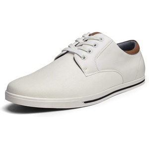 Bruno Marc Men’s Oxfords Sneakers Casual Dress Shoes(White)