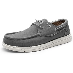 Bruno Marc Men’s Slip-on Loafers Casual Boat Shoes(Dark Grey)