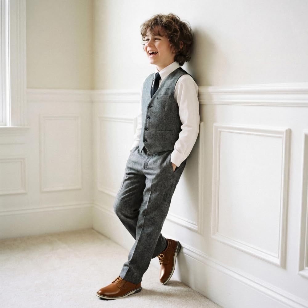 image:imageBruno Marc Boys Casual Dress Uniform OxfordBrown