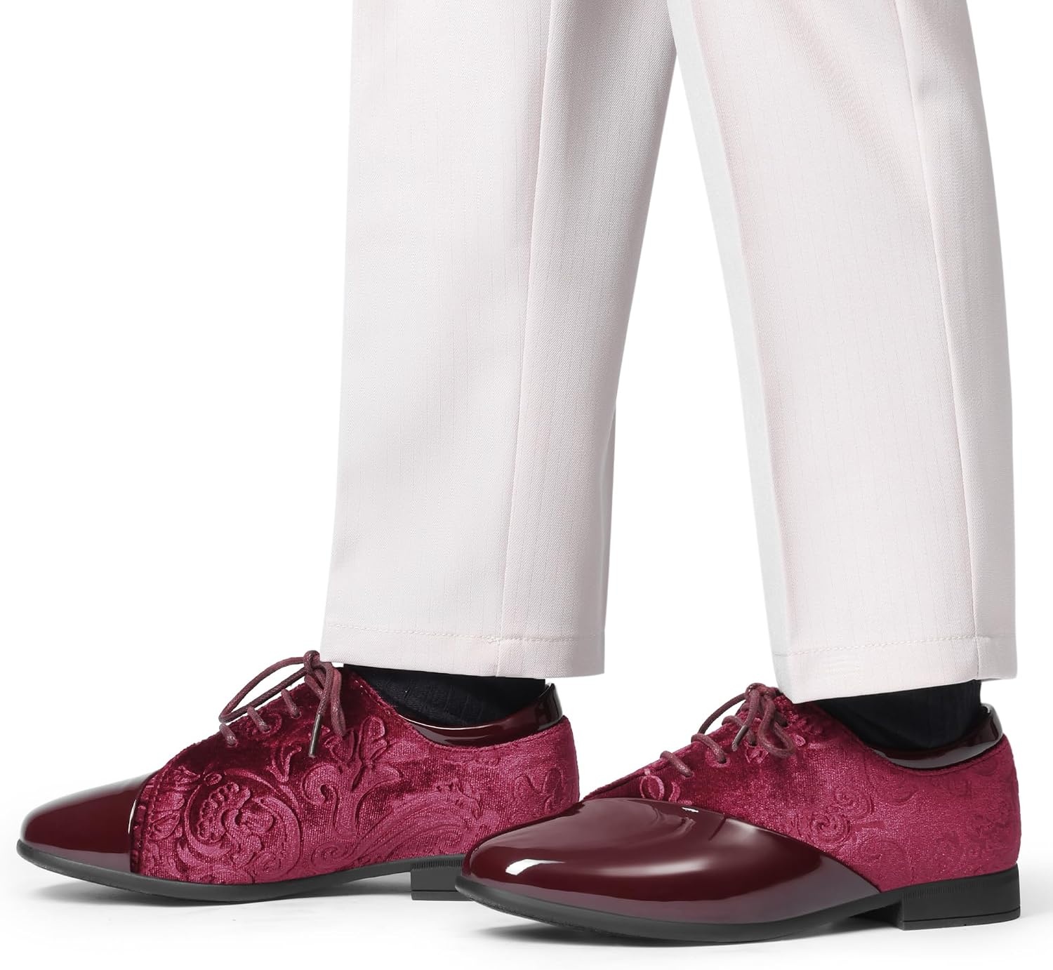 image:imageBruno Marc Boys Dress Patent OxfordDark Red