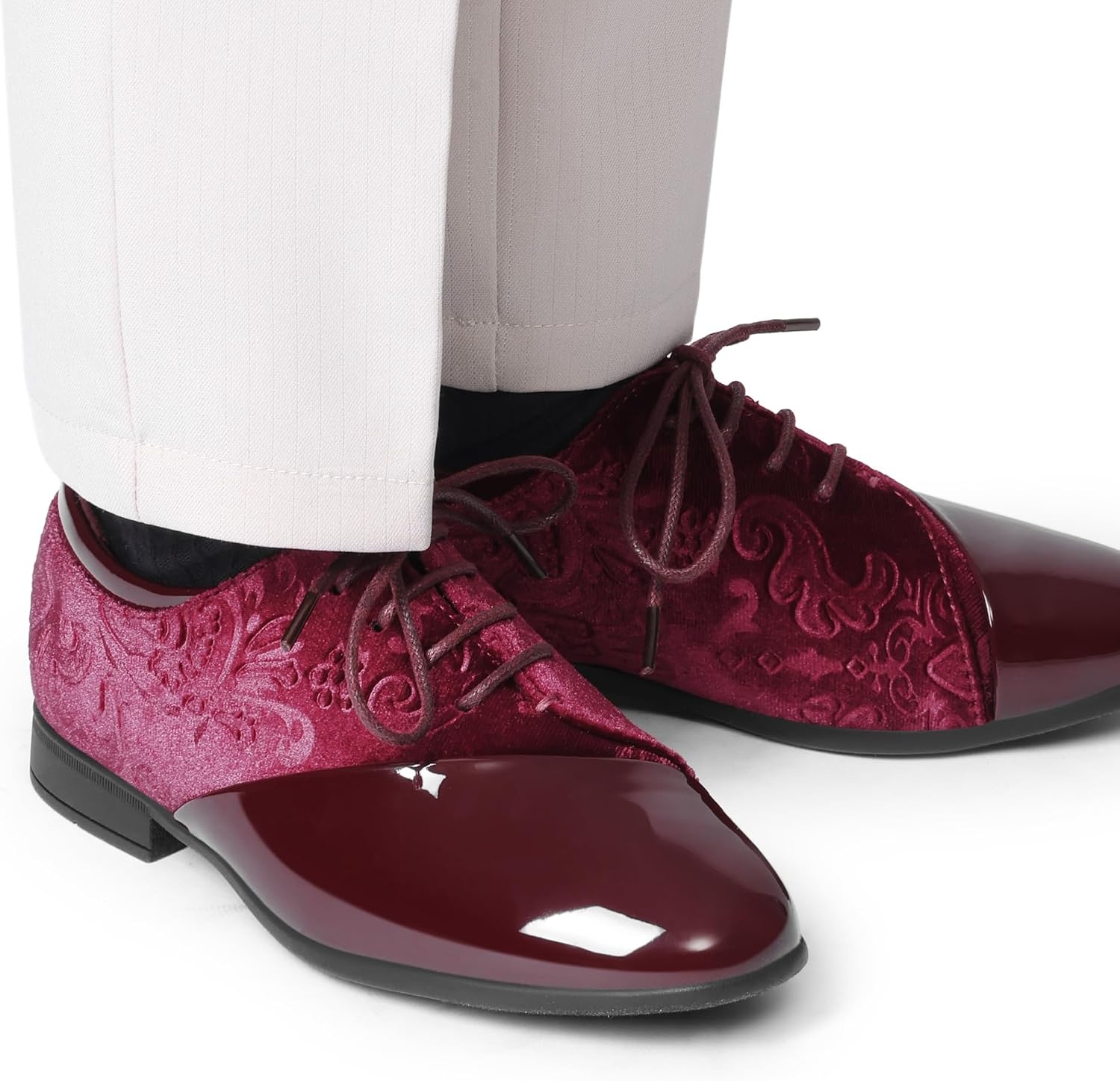 image:imageBruno Marc Boys Dress Patent OxfordDark Red