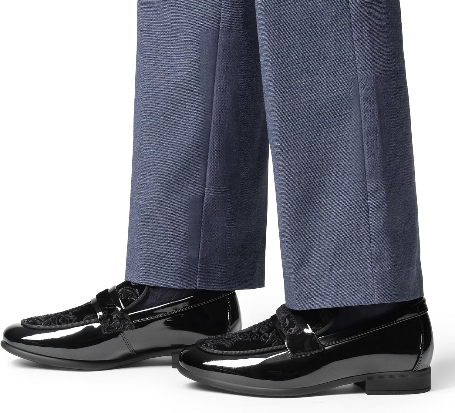 image:imageBruno Marc Boys Dress Shoes Tuxedo LoafersAll Black