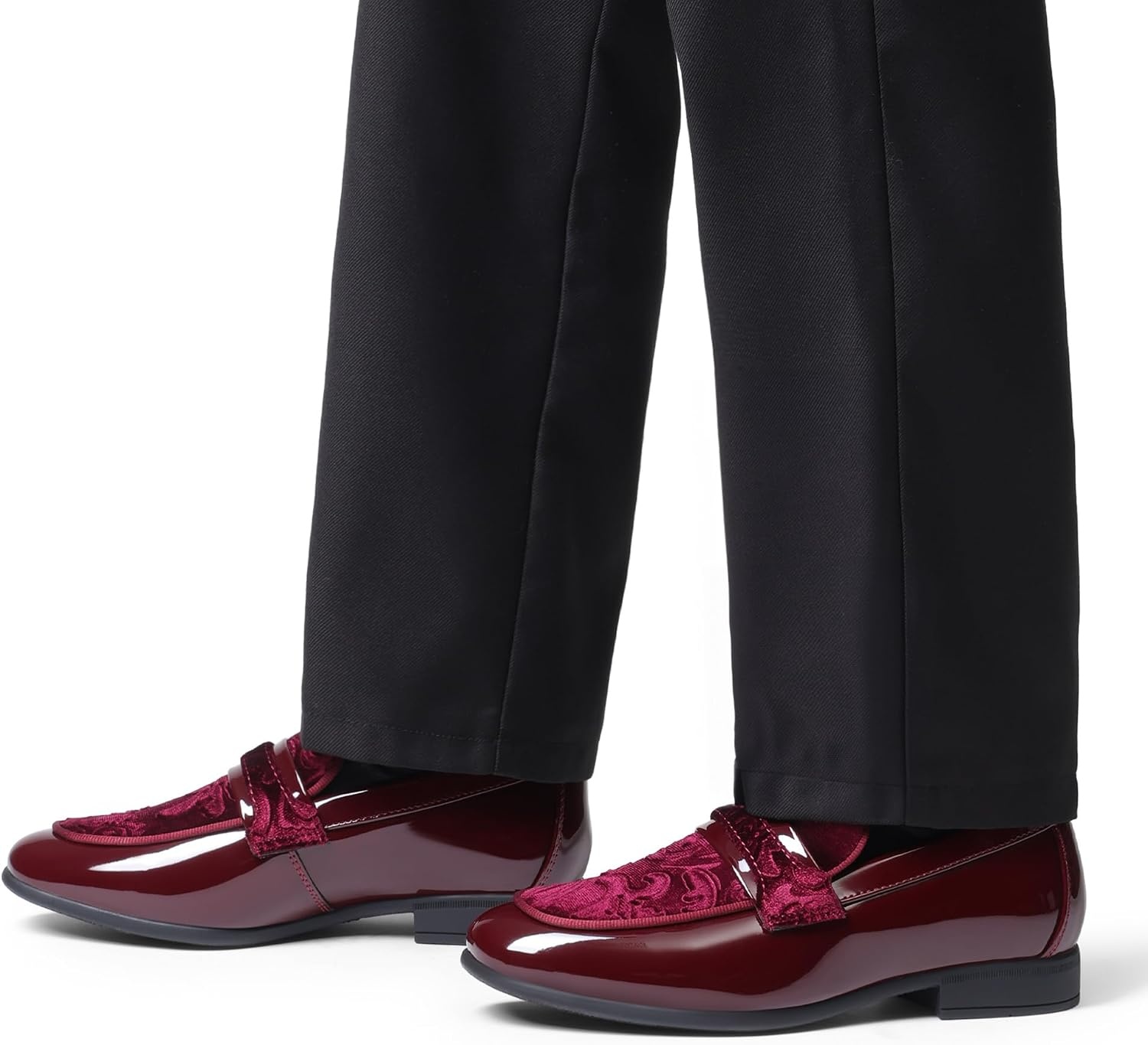 image:imageBruno Marc Boys Dress Shoes Tuxedo LoafersDark Red