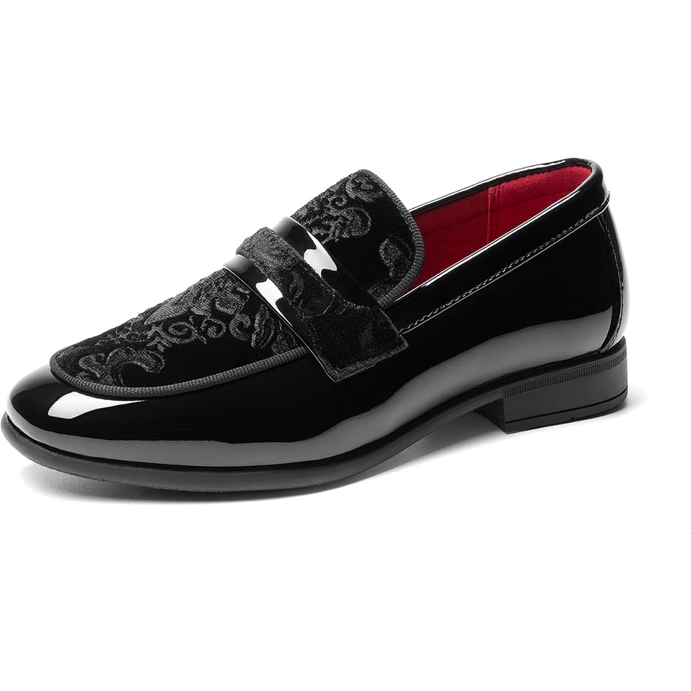 image:imageBruno Marc Boys Dress Shoes Tuxedo LoafersAll Black