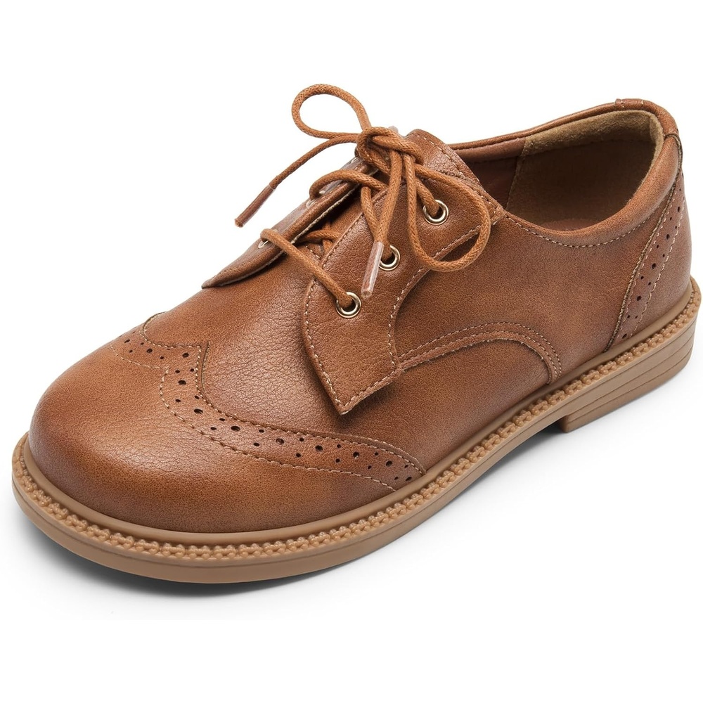 image:imageDREAM PAIRS Kids Dress Uniform Formal Casual OxfordBrown