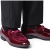 Bruno Marc Boy’s Dress Shoes Tuxedo Loafers(Dark Red)