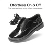 DREAM PAIRS Kids Dress Uniform Formal Casual Oxford(Black-pat)