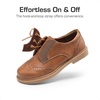 DREAM PAIRS Kids Dress Uniform Formal Casual Oxford(Brown)
