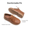 DREAM PAIRS Kids Dress Uniform Formal Casual Oxford(Brown)