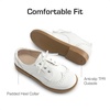DREAM PAIRS Kids Dress Uniform Formal Casual Oxford(White)