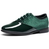 Bruno Marc Boys Dress Patent Oxford(Green)