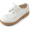 DREAM PAIRS Kids Dress Uniform Formal Casual Oxford(White)