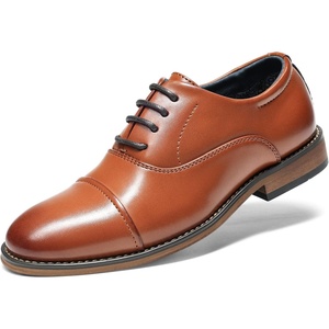 Bruno Marc Boy’s Classic Oxfords Dress Shoes(Brown)