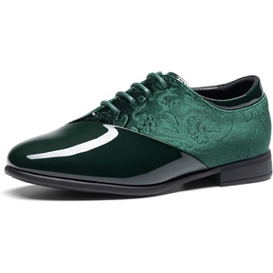 Bruno Marc Boys Dress Patent Oxford(Green)