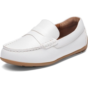 Bruno Marc Boy’s Dress Shoes Penny Casual Loafers(White)