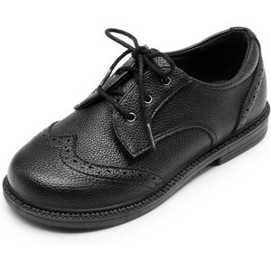 DREAM PAIRS Kids Dress Uniform Formal Casual Oxford(Black)