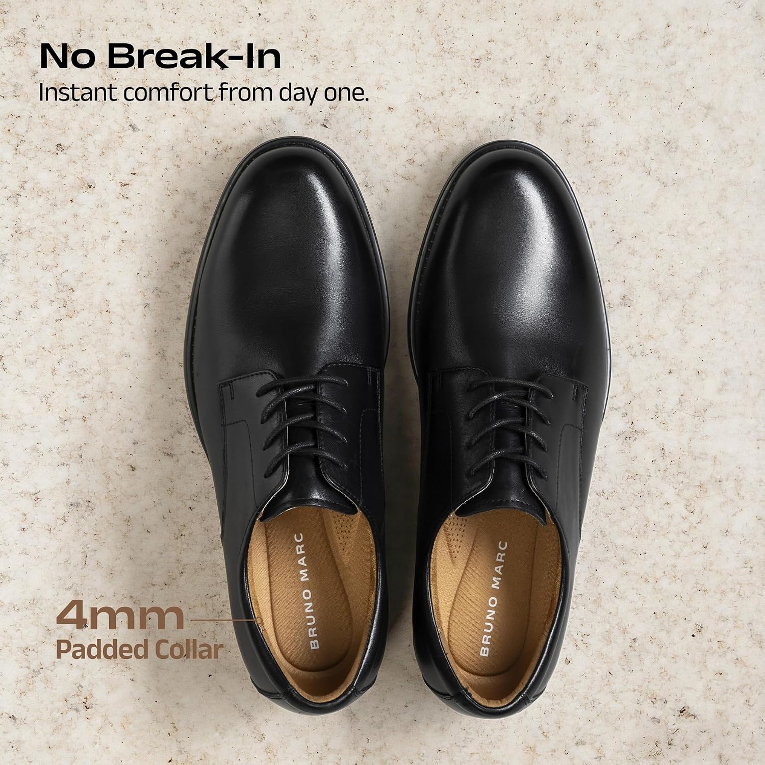image:imageBruno Marc Mens Classic Leather Dress ShoesBlack