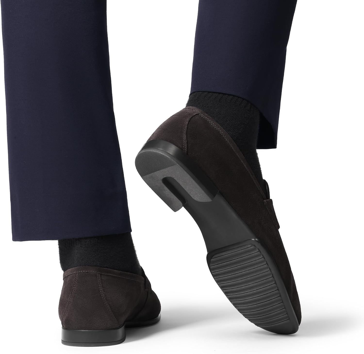 image:imageBruno Marc Mens Penny Loafers Leather Suede Dress ShoesCoffee