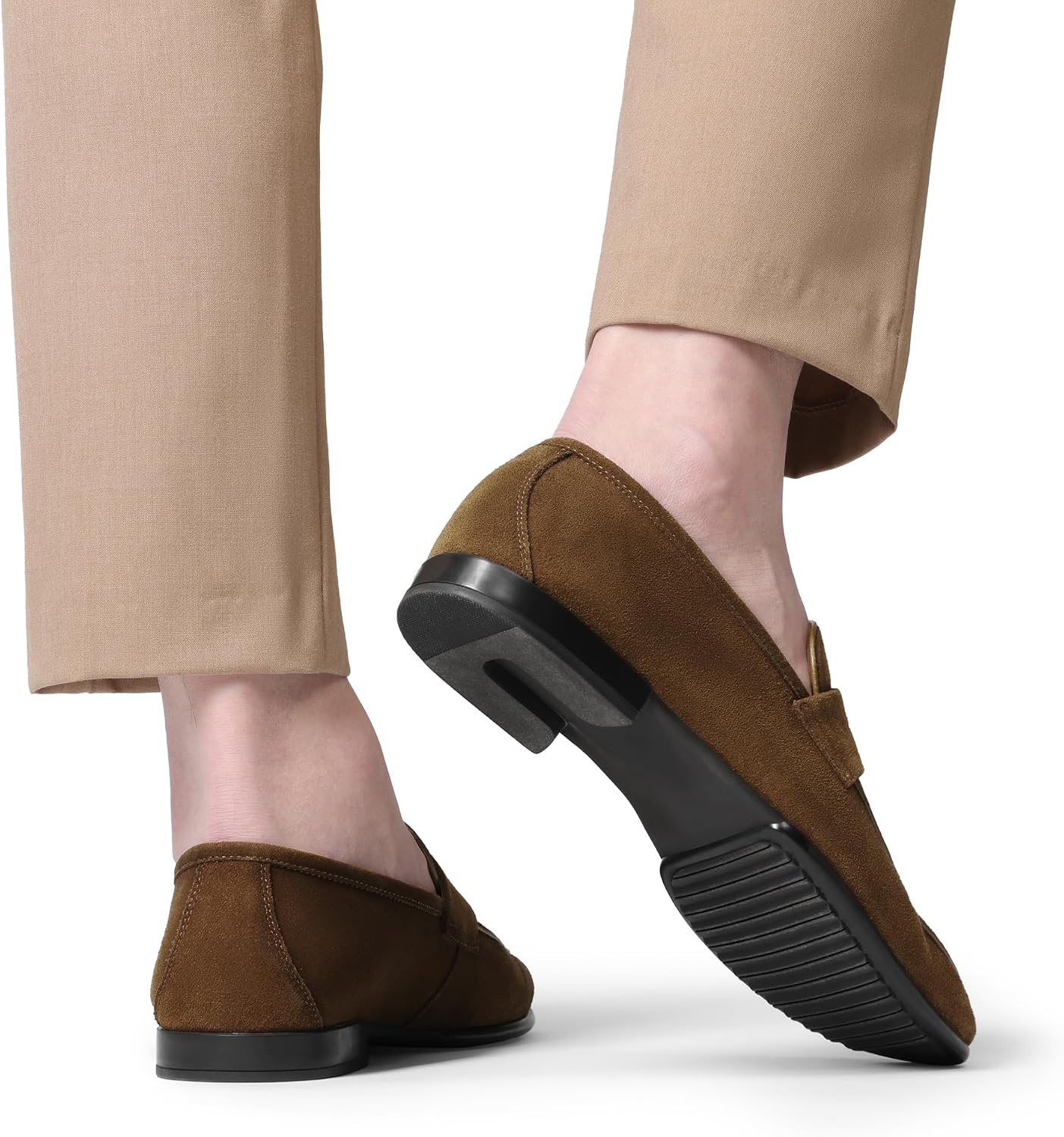 image:imageBruno Marc Mens Penny Loafers Leather Suede Dress ShoesTan