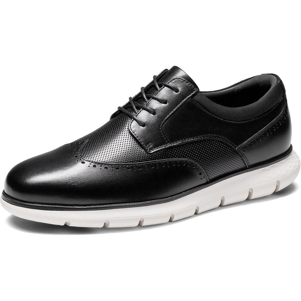 image:imageBruno Marc Mens Leather Dress SneakersBlack