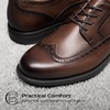Bruno Marc Men’s Brogue Wingtip Oxfords Leather Dress Shoes(Brown)