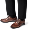 Bruno Marc Men’s Brogue Wingtip Oxfords Leather Dress Shoes(Light Brown)