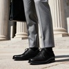 Bruno Marc Men’s Classic Leather Dress Shoes(Black)