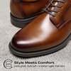 Bruno Marc Men’s Classic Leather Dress Shoes(Light Brown)