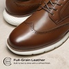 Bruno Marc Men’s Leather Dress Sneakers(Brown)