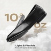 Bruno Marc Men’s Loafers Leather Suede Dress Shoes(Black)