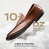 Bruno Marc Men’s Loafers Leather Suede Dress Shoes(Brown)