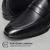 Bruno Marc Men’s Penny Loafers Leather Suede Dress Shoes(Black)