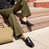 Bruno Marc Men’s Penny Loafers Leather Suede Dress Shoes(Black)
