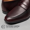 Bruno Marc Men’s Penny Loafers Leather Suede Dress Shoes(Dark Red)