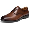 Bruno Marc Men’s Classic Leather Dress Shoes(Brown)