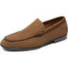 Bruno Marc Men’s Loafers Leather Suede Dress Shoes(1-brown)