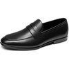 Bruno Marc Men’s Penny Loafers Leather Suede Dress Shoes(Black)
