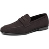Bruno Marc Men’s Penny Loafers Leather Suede Dress Shoes(Coffee)