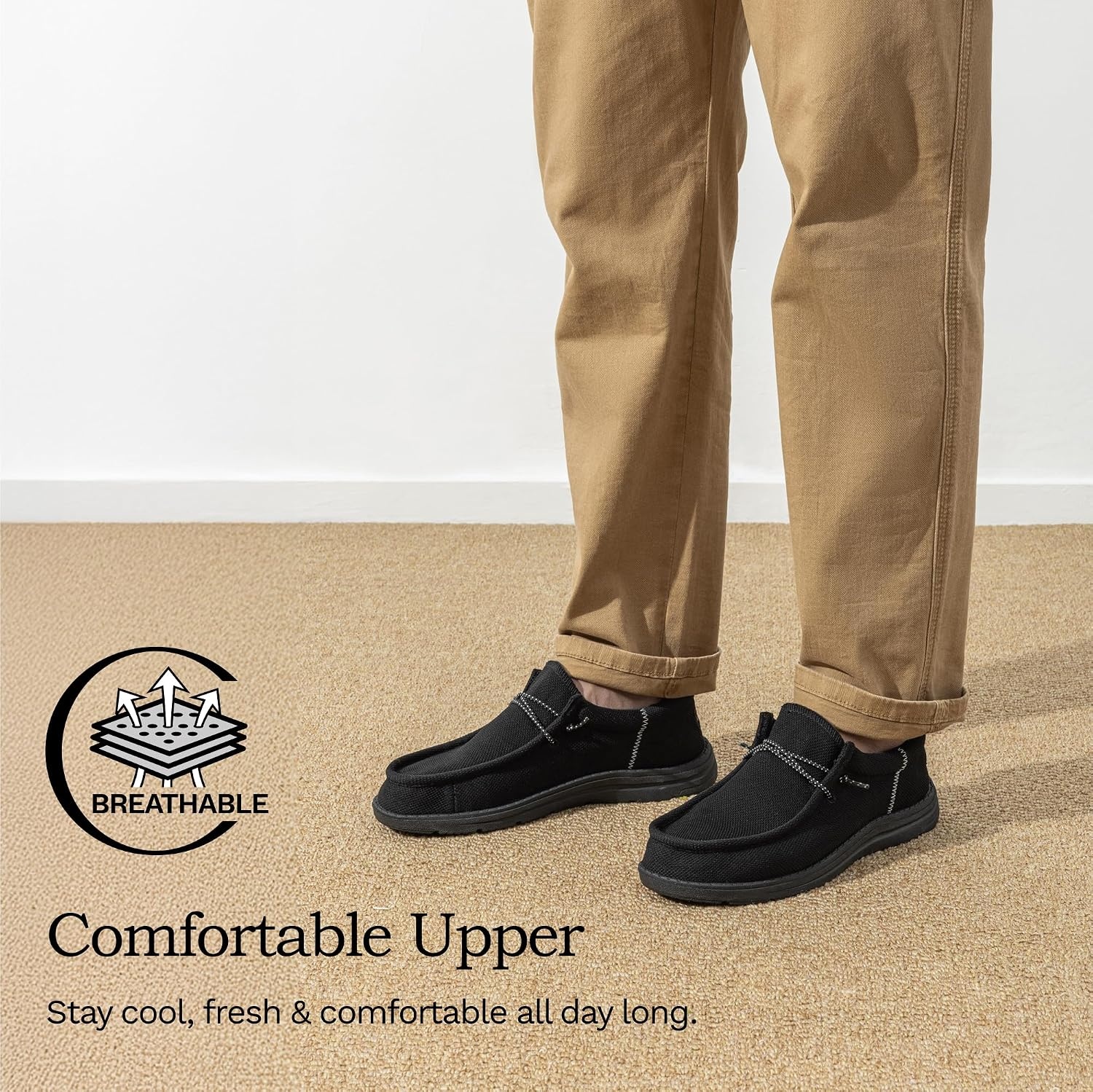 image:imageBruno Marc Mens Arch Support Casual Slipon Shoes LoafersBlack