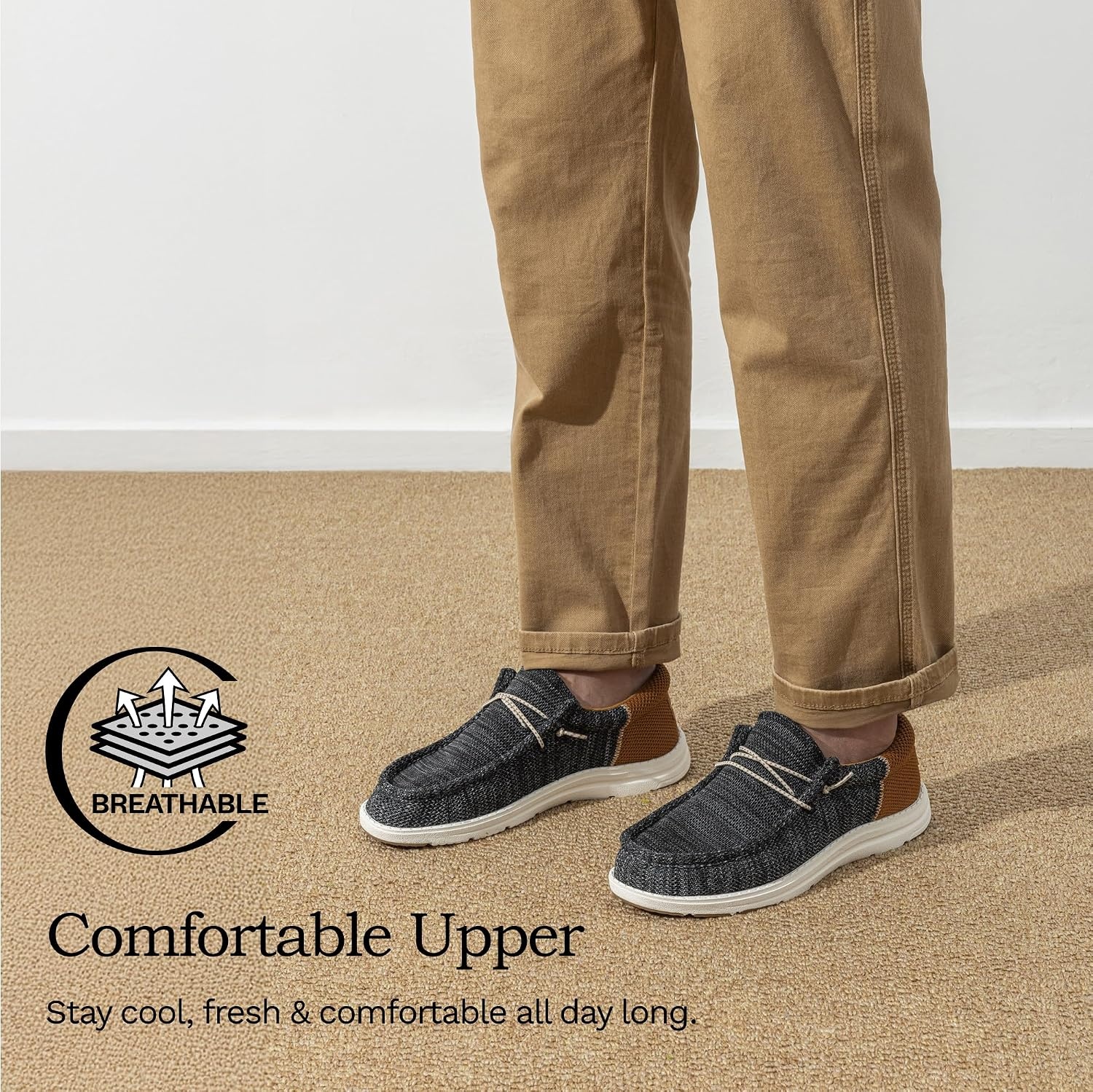 image:imageBruno Marc Mens Arch Support Casual Slipon Shoes LoafersBlackBrown