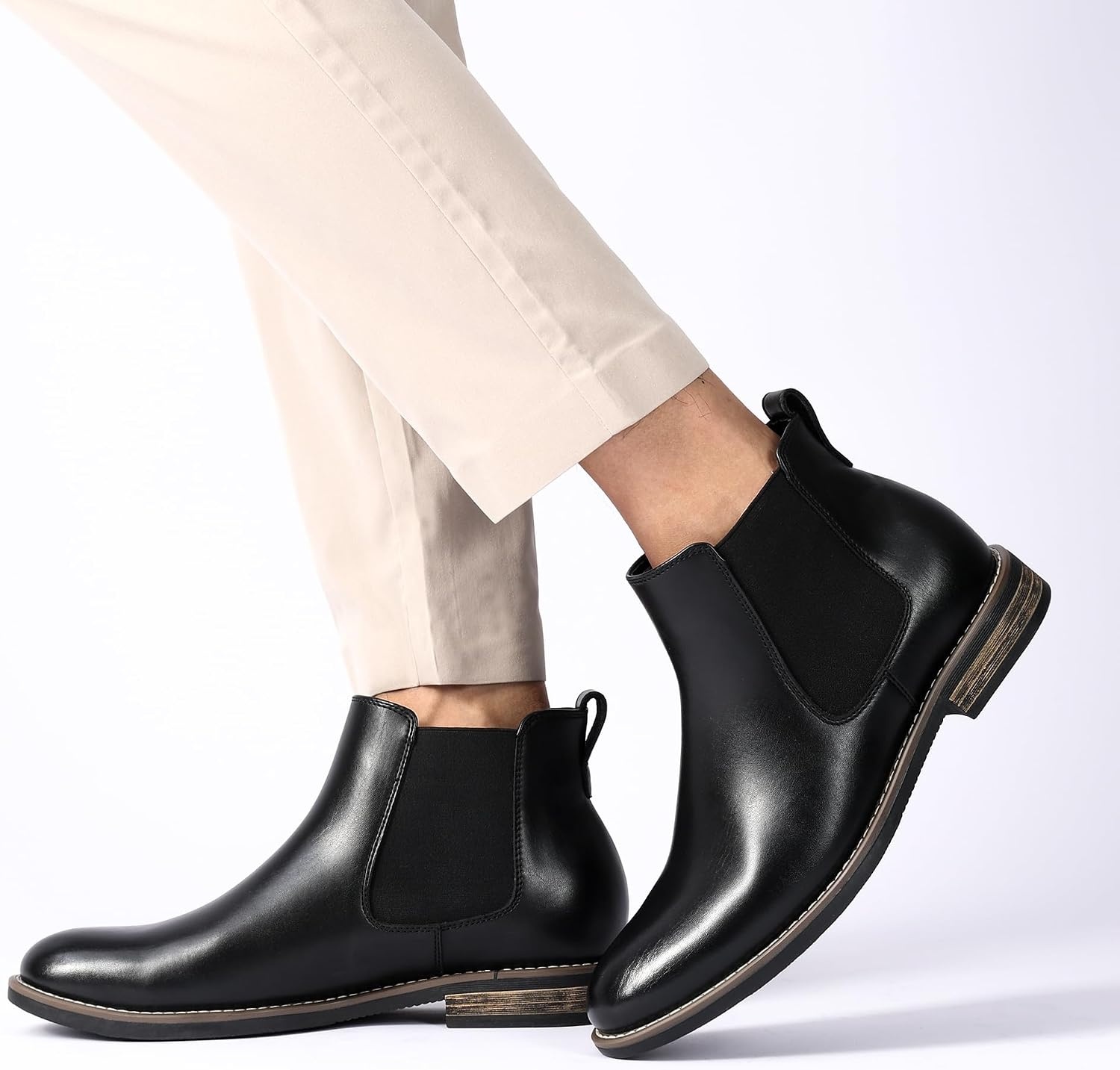 image:imageBruno Marc Mens Classic Chelsea Ankle Dress Boots1black