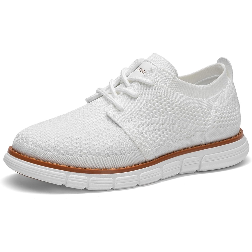 image:imageBruno Marc Boys Mesh Dress Sneakers OxfordsWhite
