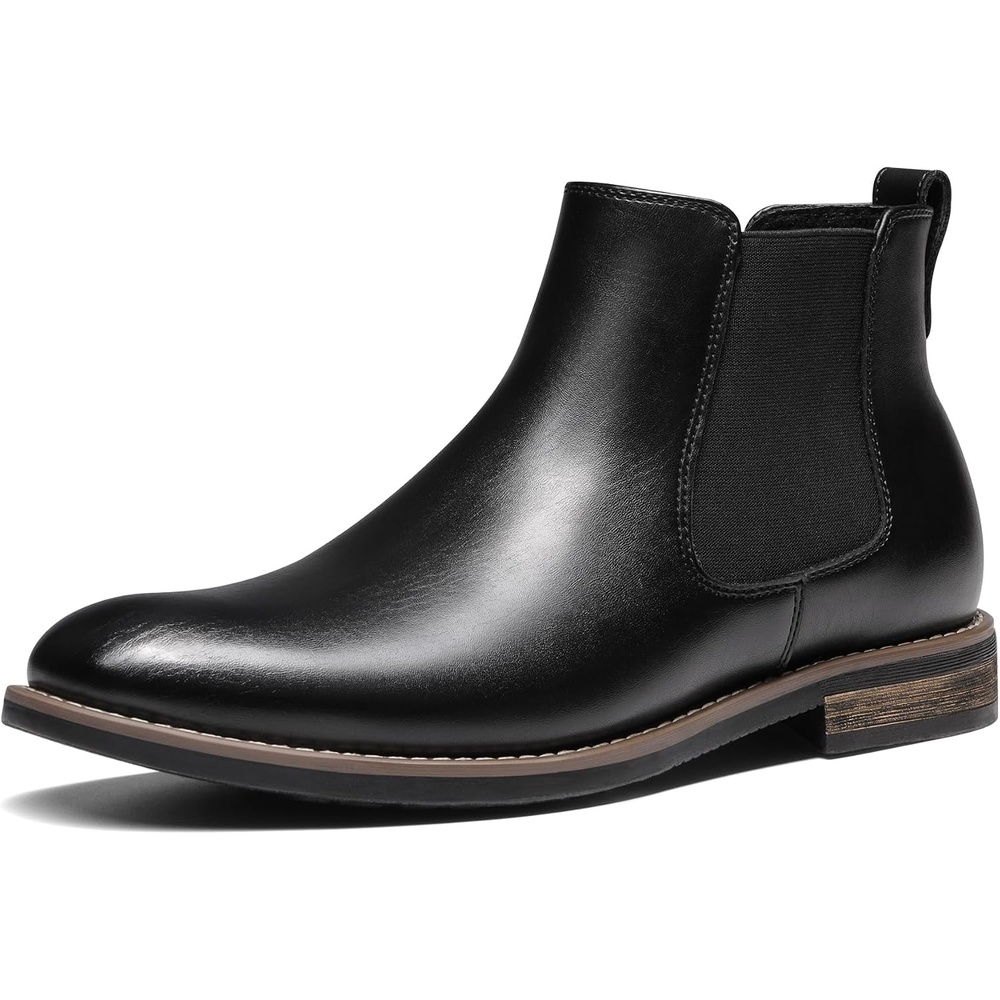 image:imageBruno Marc Mens Classic Chelsea Ankle Dress Boots1black